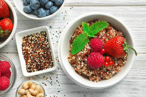 composition with tasty quinoa - Foto, immagini
