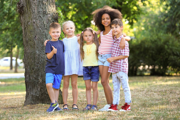 Group of children in the park - Zdjęcie, obraz