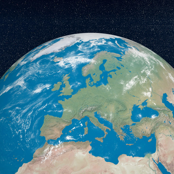 Europa - 3d render - Zdjęcie, obraz