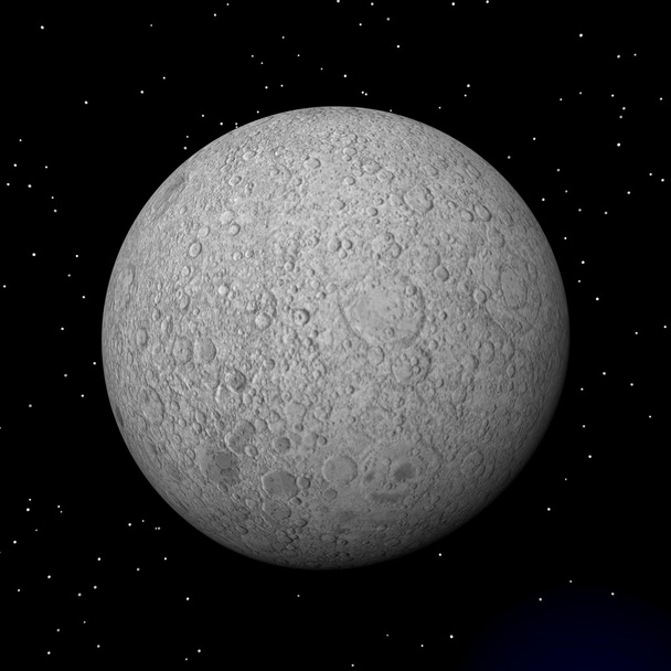 Лунная планета - 3D рендеринг
 - Фото, изображение
