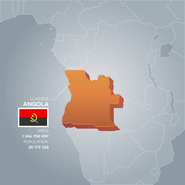 Mappa delle informazioni sull'Angola
. - Vettoriali, immagini
