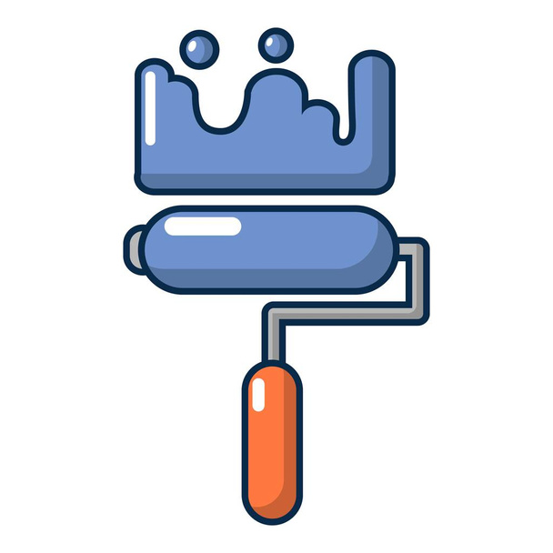 Roll icono de cepillo, estilo de dibujos animados
 - Vector, imagen