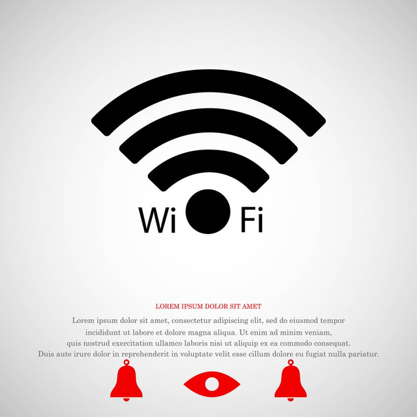 Icono de signo Wi-Fi
 - Vector, Imagen