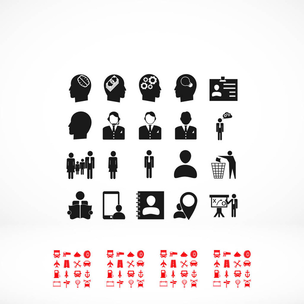 Business icons set - Vektor, Bild