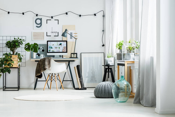 Scandinavian style home office - Фото, зображення