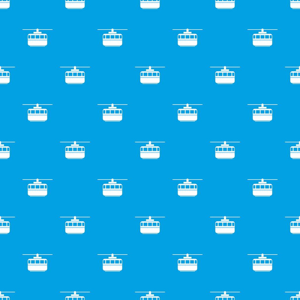 Funicular pattern seamless blue - Vector, Image