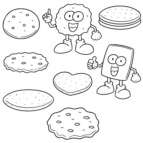 vector set of cookies and biscuits - Vector, Image