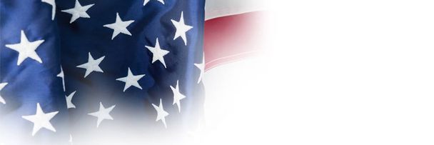 Full frame of wrinkled American flag - Фото, изображение
