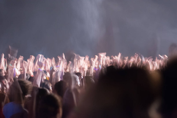 tömeg az emberek a koncerten - Fotó, kép