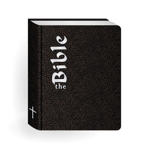 Sainte Bible. Vector Vintage cuir brun livre
 - Vecteur, image