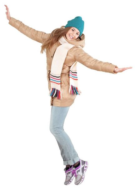  young woman in winter clothes - Foto, Bild
