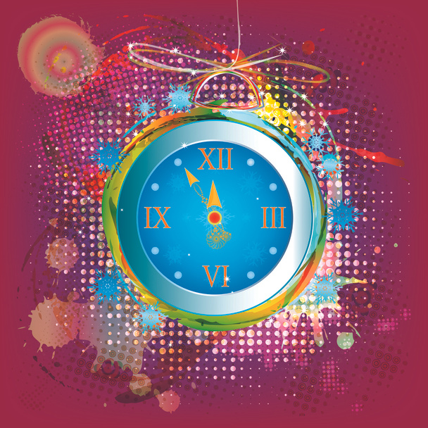 New Years clock - Foto, afbeelding