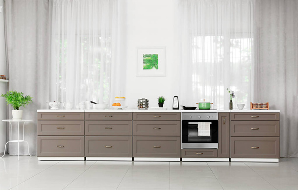 Modern kitchen interior - Фото, изображение