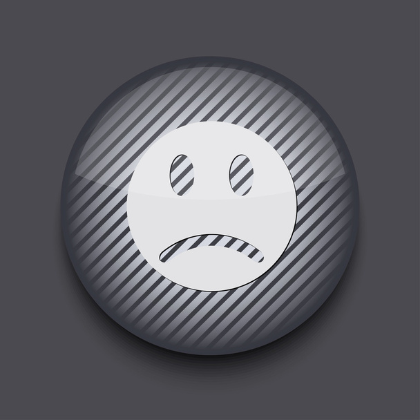 ベクトルのアプリは、灰色の背景上のストライプのアイコンを円。eps 10 - ベクター画像