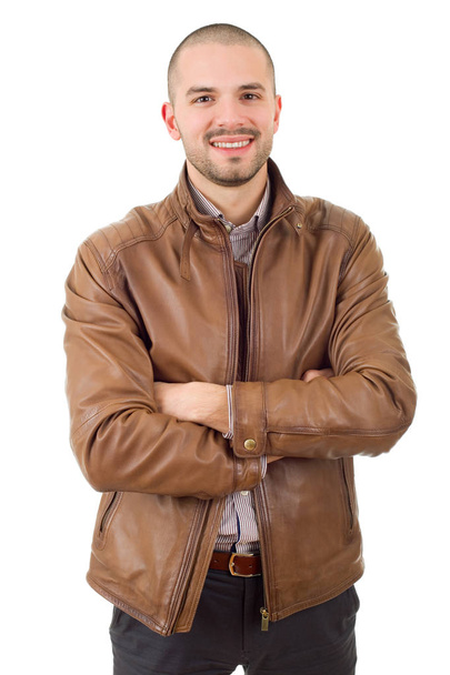 happy casual man isolated on white background - Photo, Image
