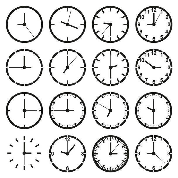 vector of o'clock icon set - Vector, afbeelding