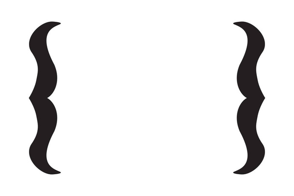 Anführungszeichen. Klammersymbol auf weißem Hintergrund. Vektorillustration - Vektor, Bild