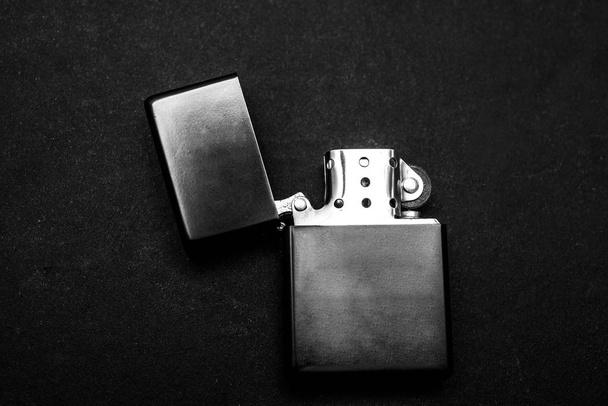 black gasoline lighter  - Valokuva, kuva