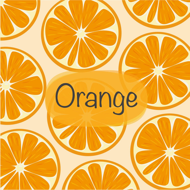 Orange background With Vector Illustration. - ベクター画像