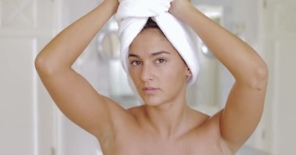 Woman pampering skin - Footage, Video