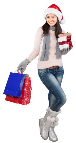 woman with shopping bags - Photo, image