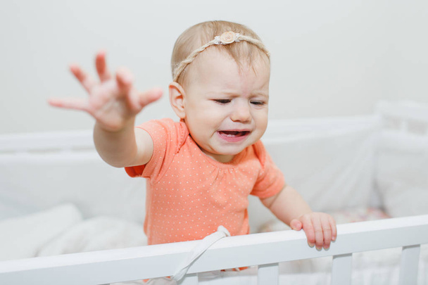 baby girl crying - Φωτογραφία, εικόνα