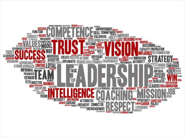 Business leadership word cloud - Vector, Image