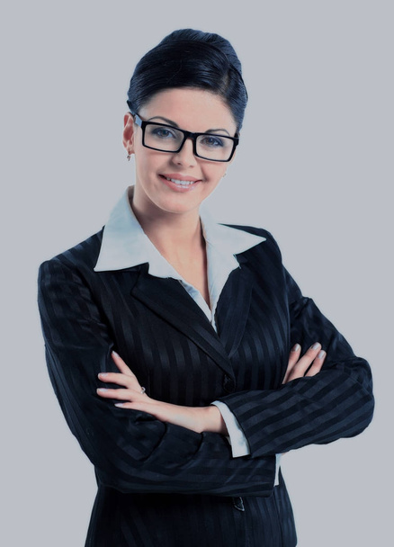 Modern business woman in the office with copy space - Photo, image