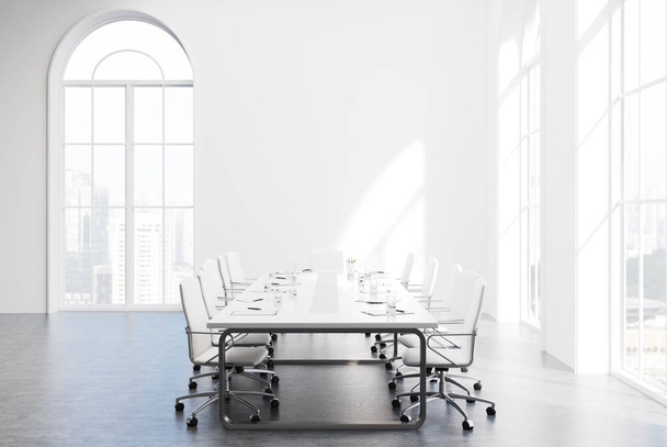 Loft blanco sala de reuniones interior
 - Foto, imagen