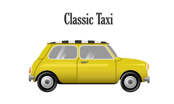 Classic iconic yellow taxi - Vector, Image