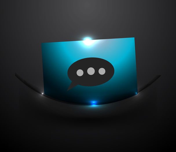 Vector botón de chat
 - Vector, imagen