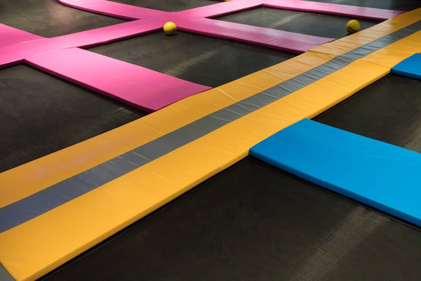 Interconnected trampolines for indoor jumping - Photo, Image