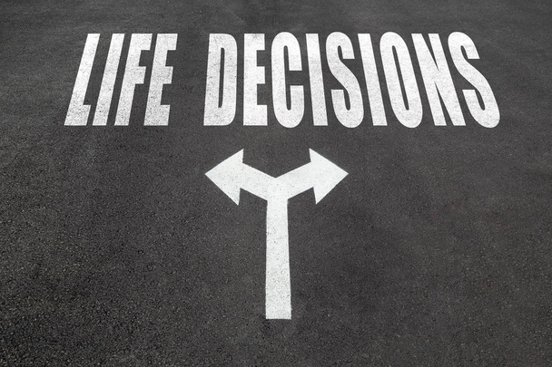 Hayat kararları kavramı - Fotoğraf, Görsel