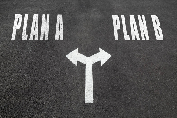 Plan A vs plan B choice concept - Photo, Image