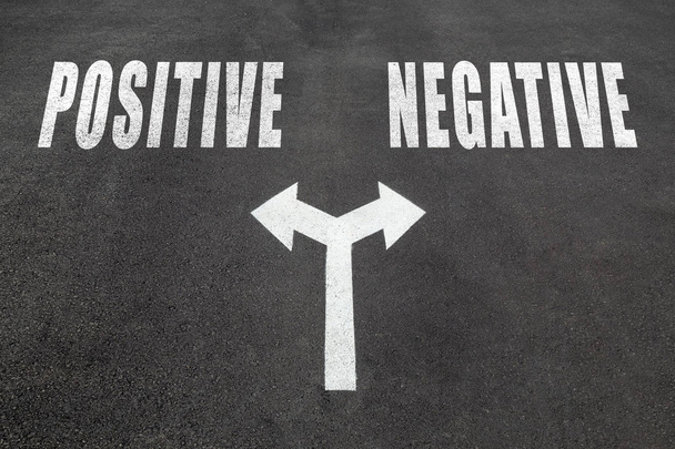 Concepto de elección positiva vs negativa
 - Foto, imagen