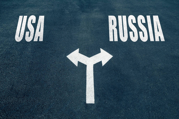 USA vs Rusko volbou koncept - Fotografie, Obrázek