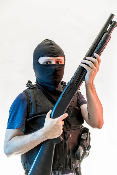 man armed with balaclava - Foto, Imagen