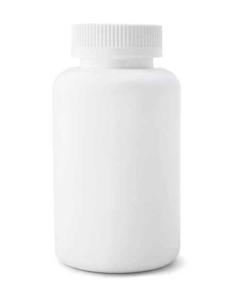 bottiglia di medicina bianca - Foto, immagini
