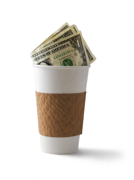 Καφέ και μετρητά - Φωτογραφία, εικόνα
