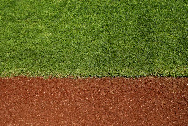 Herbe de terrain de baseball et sol
 - Photo, image