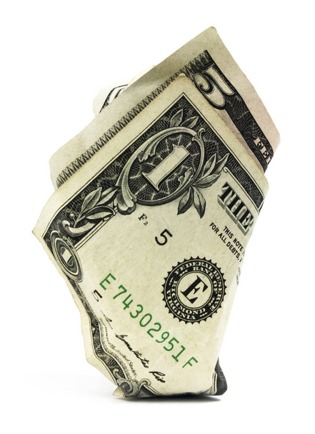 Изолированные складные деньги
 - Фото, изображение