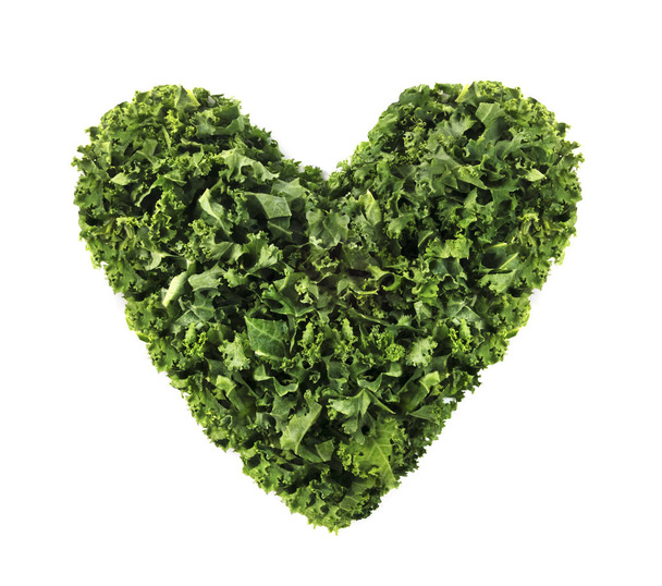 Isolated Kale Heart - Photo, Image