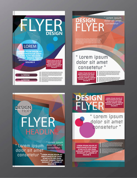 Polygon Modern Brochure Layout design template.Flyer Folheto cov
 - Vetor, Imagem