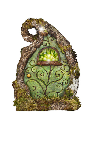 / Волшебная дверь феи для заколдованного дерева в лесу
 - Фото, изображение