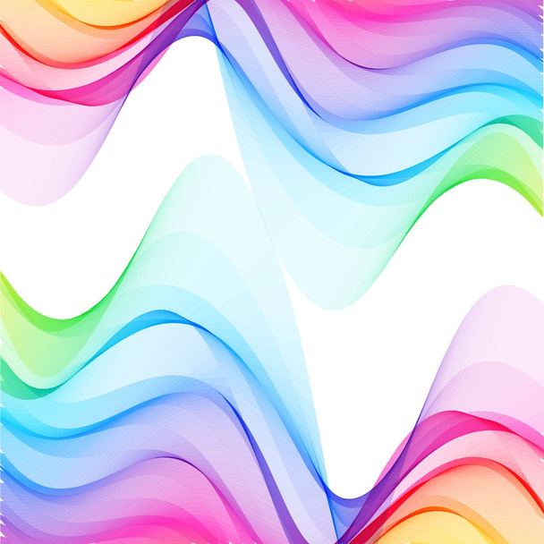 Spectrum wave color. Abstract wave vector background. - Vector, Image