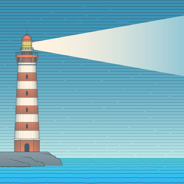 Old vector lighthouse - Vector, Image
