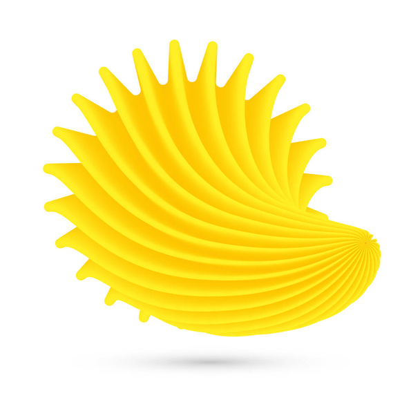 Желтая оболочка на белом векторе
 - Вектор,изображение