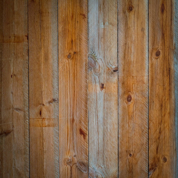 Fondo de textura de pared de tablón de madera marrón grande - Foto, imagen