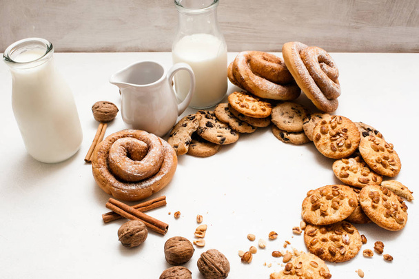 Culinary background of pastry organic breakfast - Fotografie, Obrázek