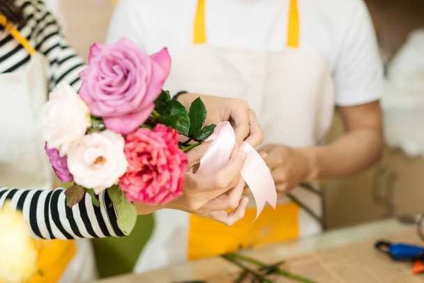 Male and female florists - Foto, Imagen